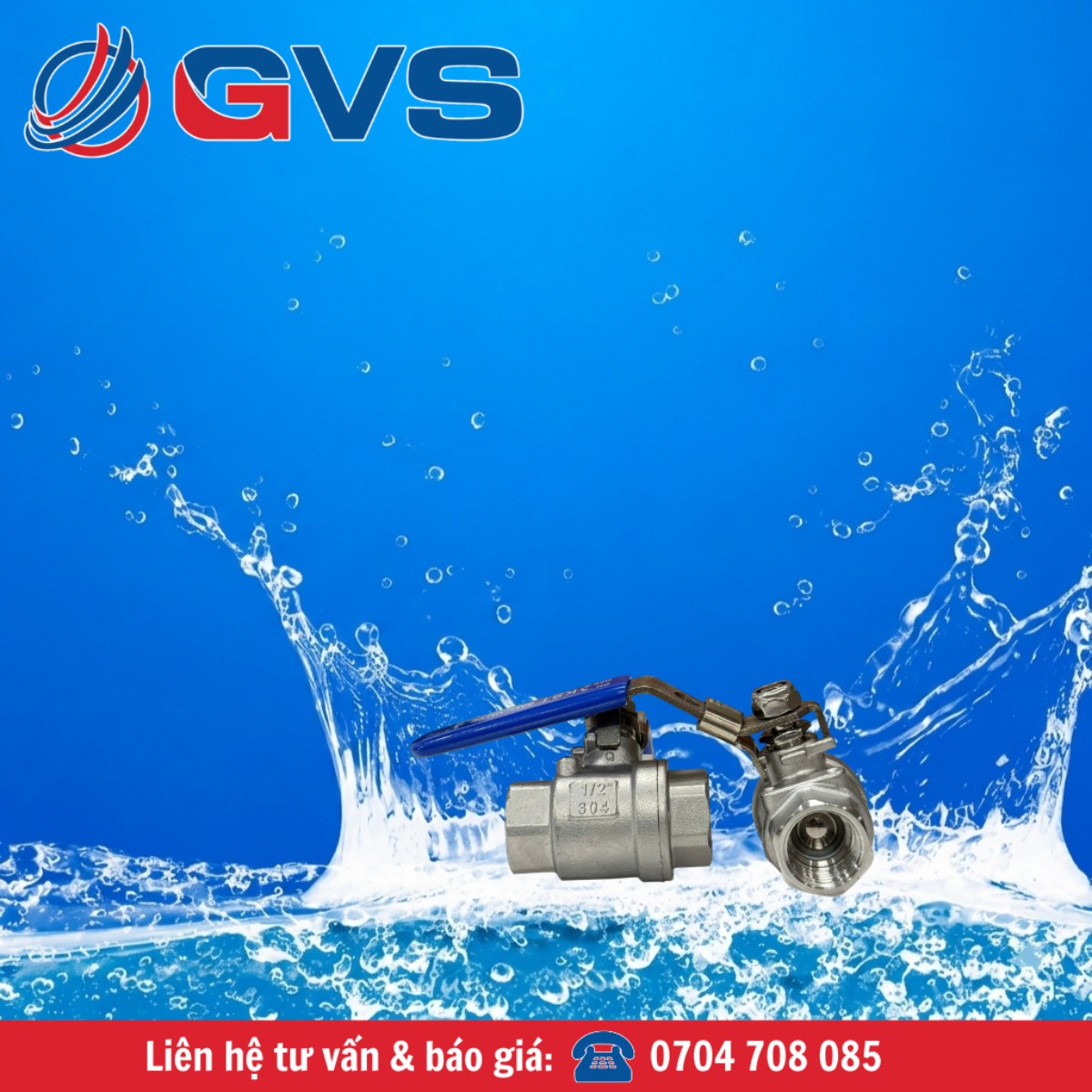 Van Bi 2Pc Nối Ren Tay Gạt Van Bi 2Pc Nối Ren Tay Gạt