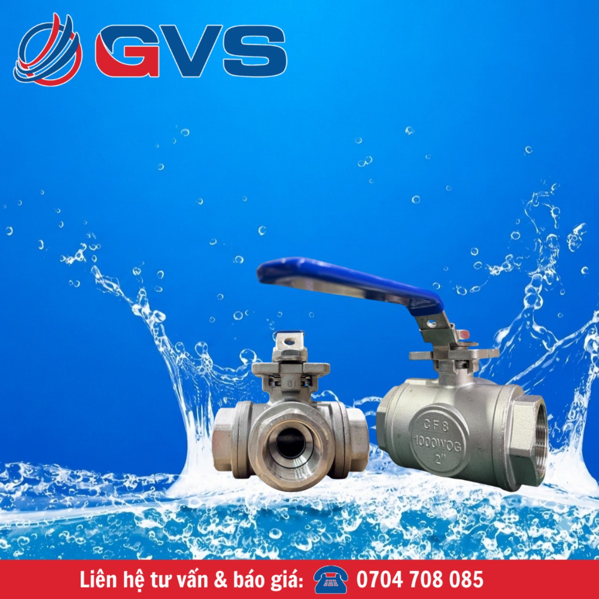 Van Bi 3 Ngã Nối Ren Van Bi 3 Ngã Nối Ren